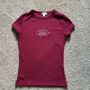 Orange Kiss Burgundy Top